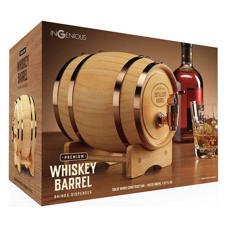 Menkind Wooden Keg Whiskey Barrel 0