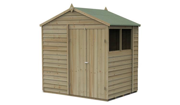 Forest 4Life Overlap 2 Windows Apex Shed - 7 x 5ft