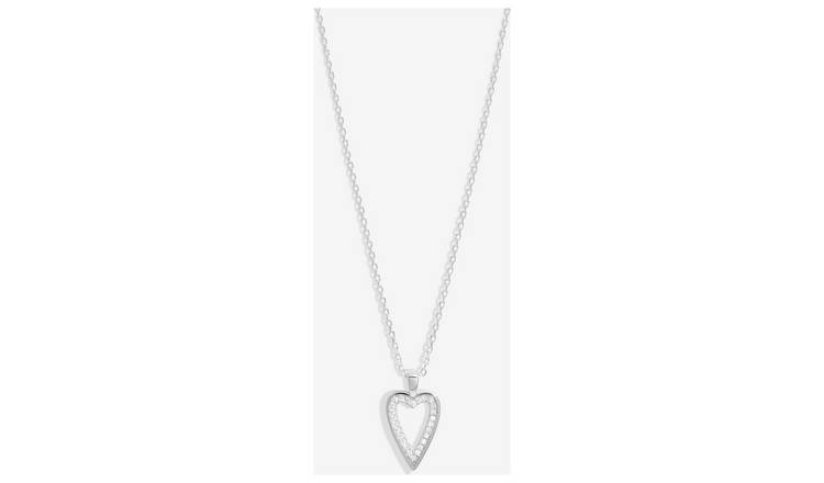 Simply Silver Sterling 925 Cubic Zirconia Heart Pendant