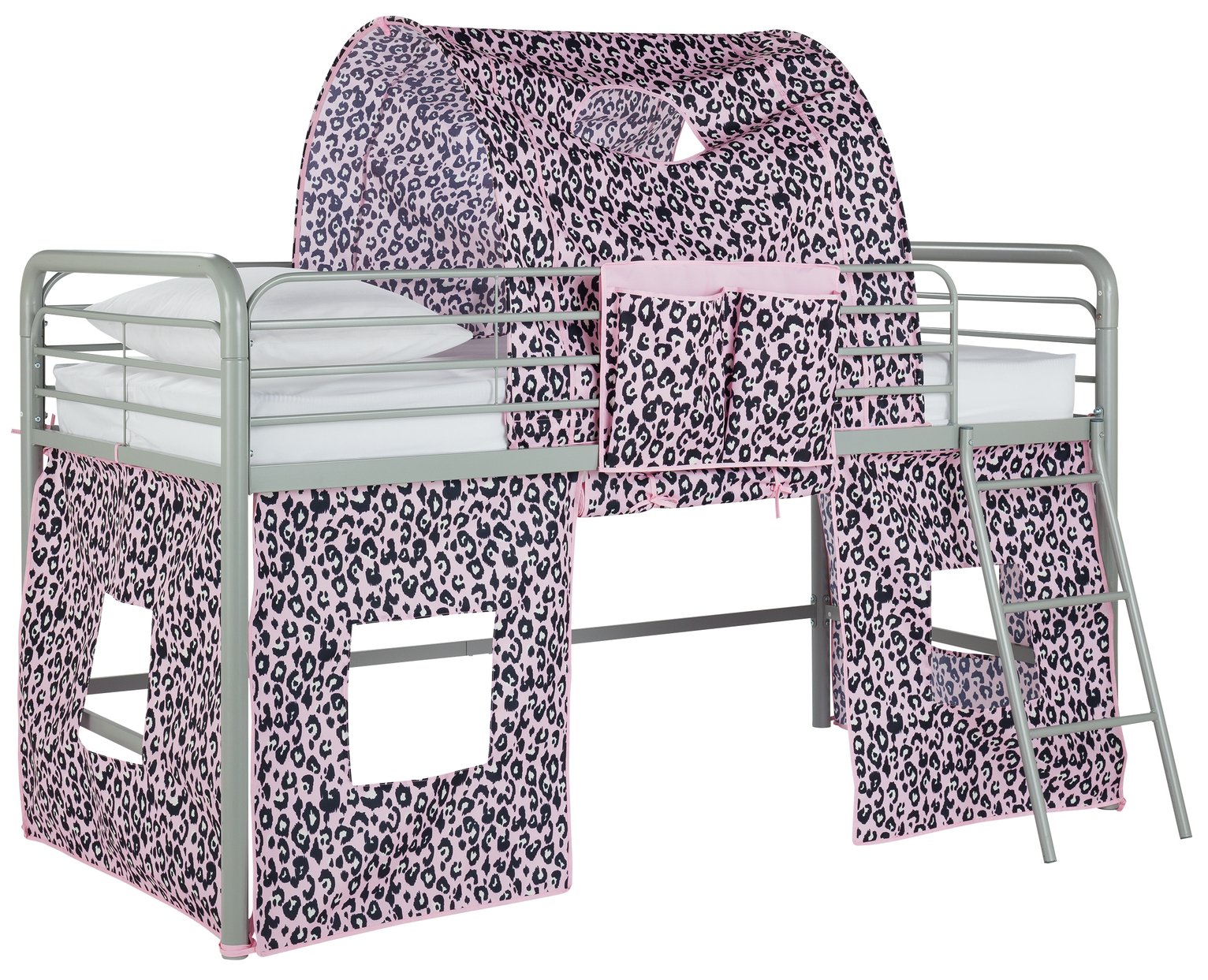 Argos Home Pink Leopard Tunnel & Tent for Kids Mid Sleeper Review