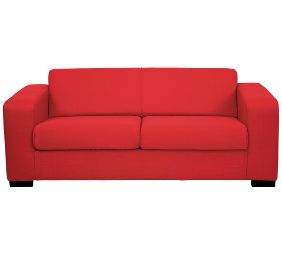 Buy Hygena New Ava Compact 3 Seater Fabric Sofa - Red at Argos.co.uk ...