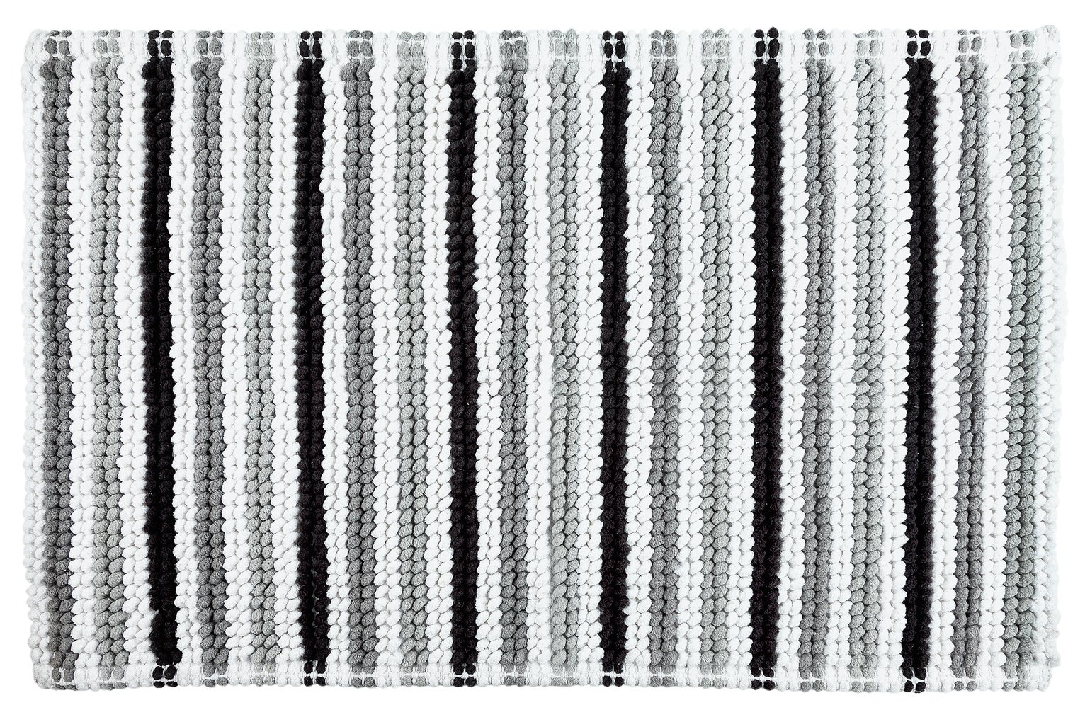 Argos Home Stripe Bath Mat Black And White 4532309 Argos