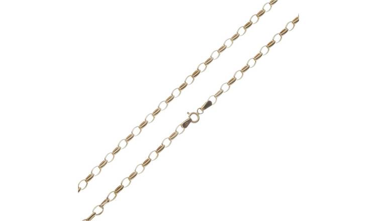 Revere 9ct Yellow Gold Oval Belcher 24 Inch Chain