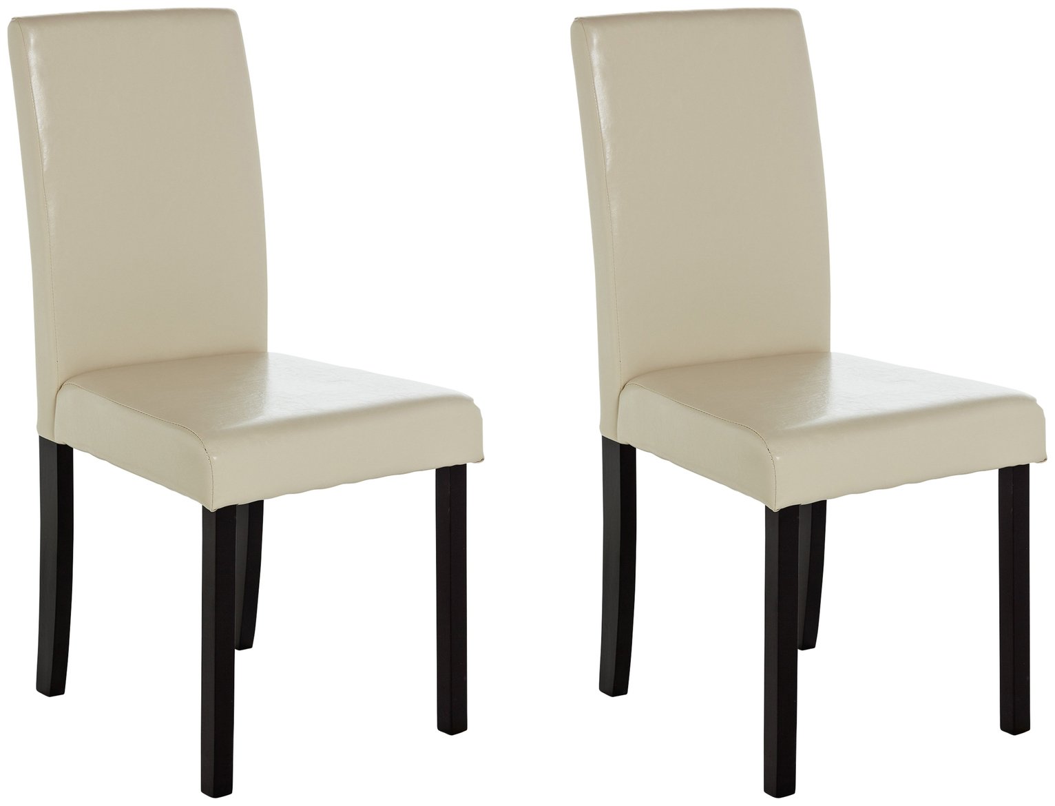 Argos Home Pair of Mid Back Leather Effect Chairs review