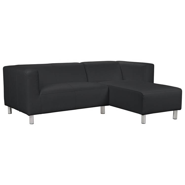 Argos Home Moda Right Hand Corner Chaise Sofa - Black 0