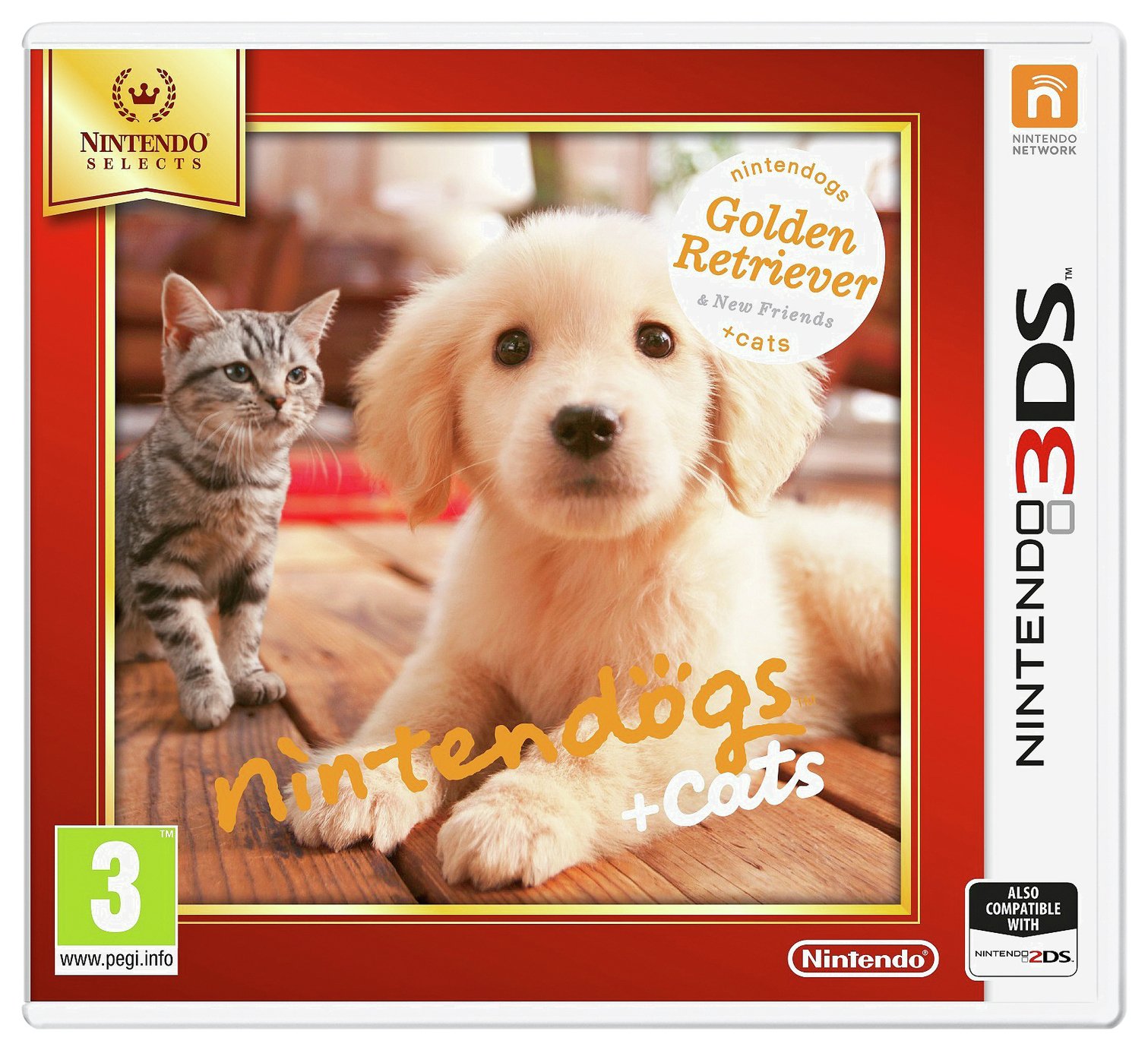 Nintendogs: Retreiver and Friends Nintendo Selects 3DS Game