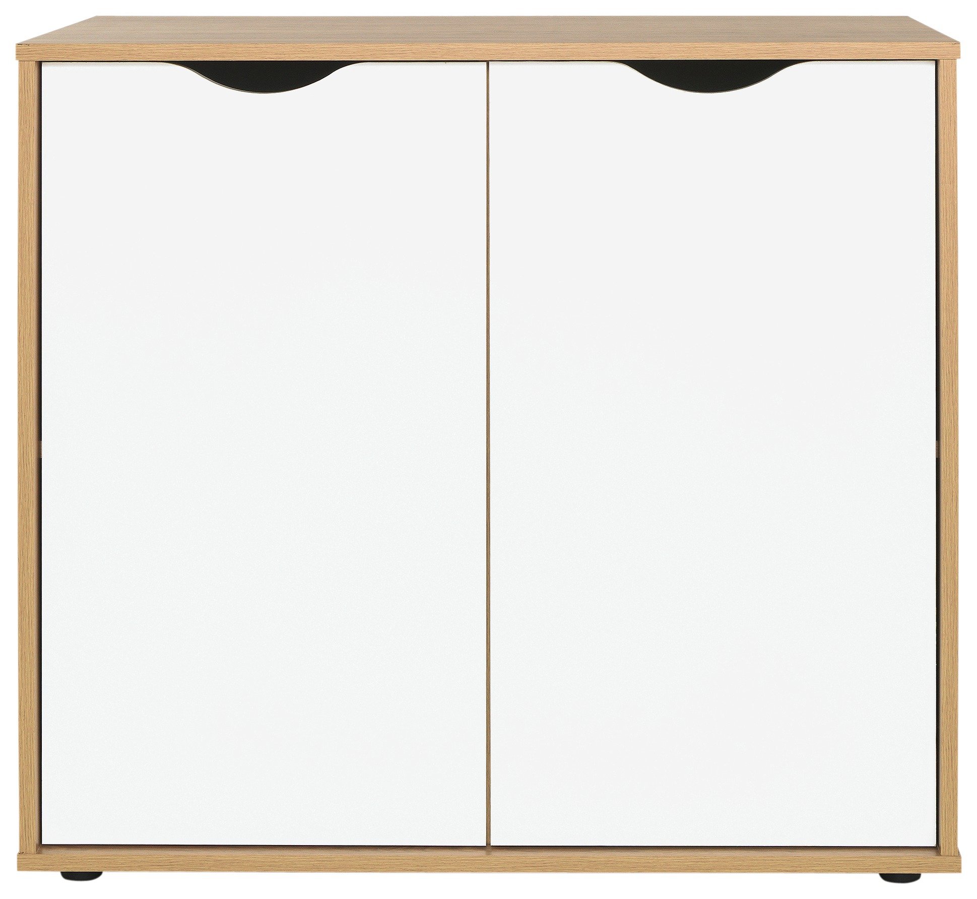 Argos Home Berkeley Storage Cupboard - White and Oak Effect