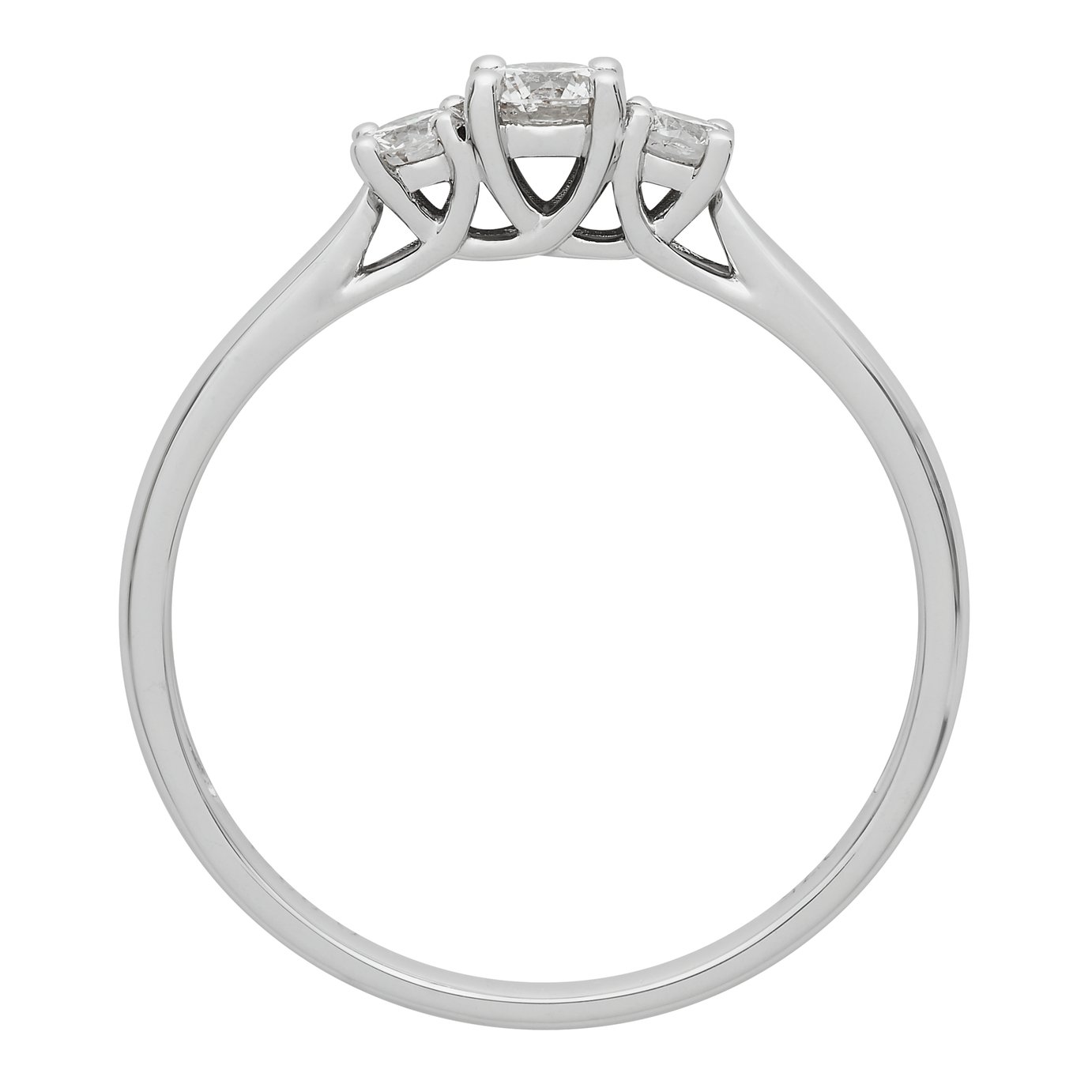 Revere 9ct White Gold 0.33ct tw Diamond Trilogy Ring Review