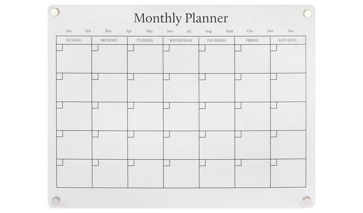 Home Acrylic Monthly Magnetic Planner