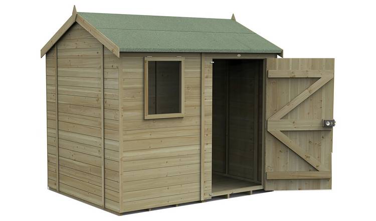 Forest Timberdale 1 Window Reverse Apex Shed - 8 x 6ft