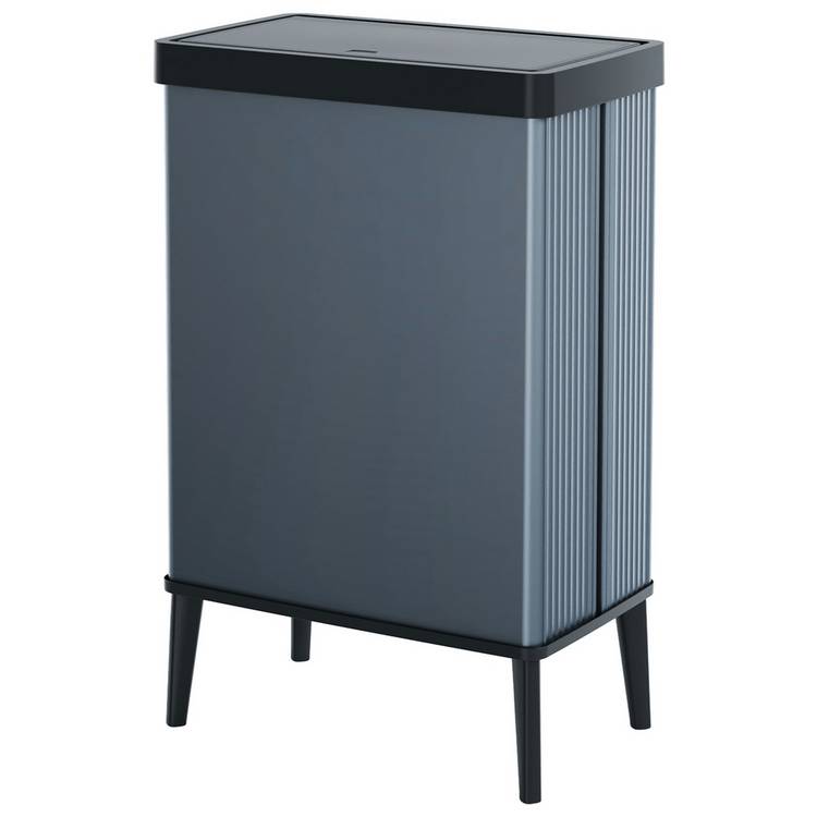 Curver Verto 54 Litre Touch Top Kitchen Bin – Blue  0