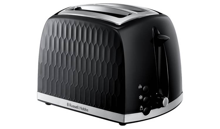 Buy Russell Hobbs Honeycomb 2 Slice Black Plastic Toaster 26061 Toasters Argos