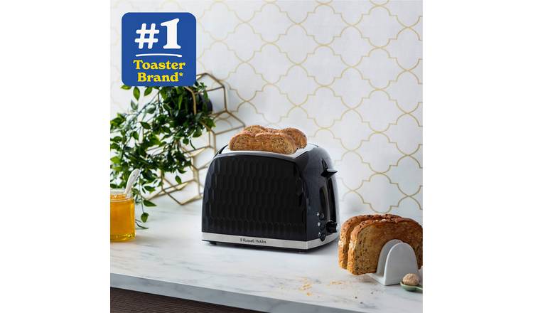 Buy Russell Hobbs Honeycomb Slice Black Plastic Toaster 26061