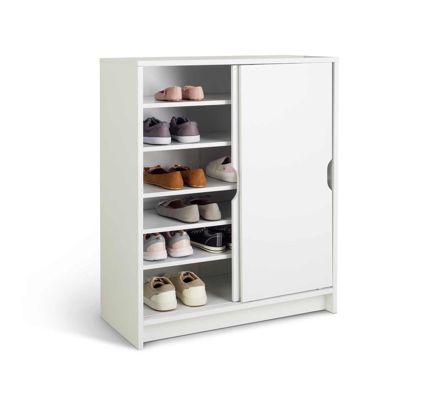 Habitat Chloe 2 Door Shoe Storage Cabinet - White