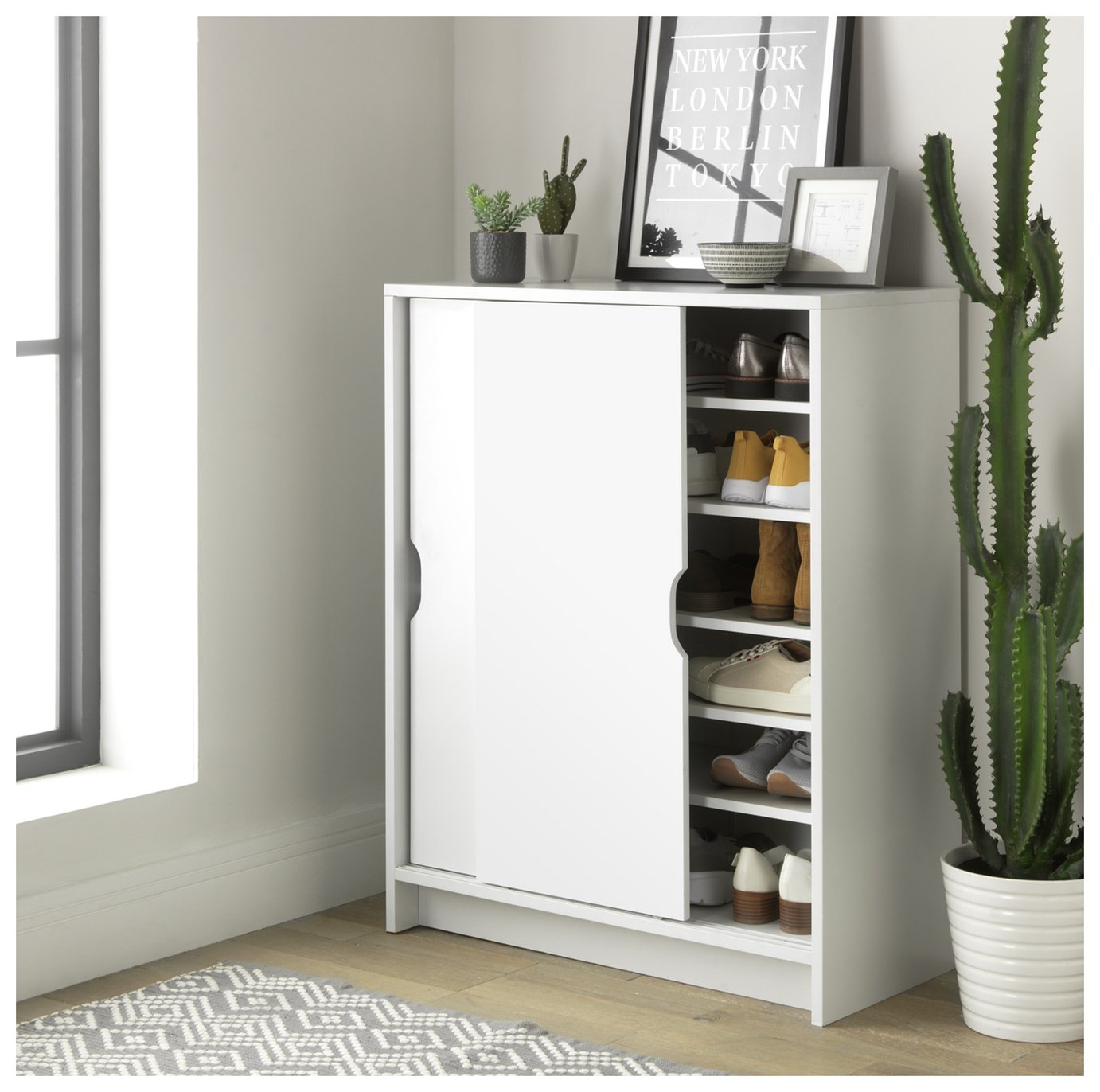 Argos Home Chloe Sliding Door Shoe Cabinet Review