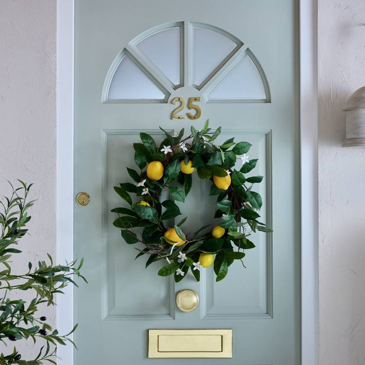 Home Faux Fruit Wreath 0
