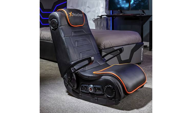 X Rocker Sentinel 4.1 Floor Rocker Gaming Chair - Black