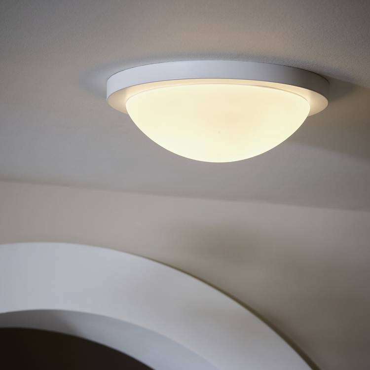 Argos Home Aspley Bathroom Flush to Ceiling Light - White 0