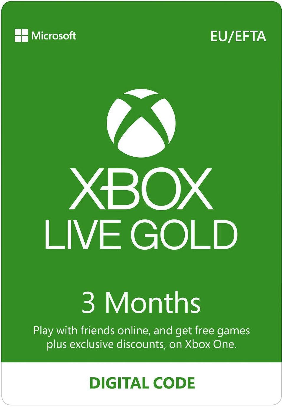 Xbox Live Gold 3 Month Subscription Digital Download Review