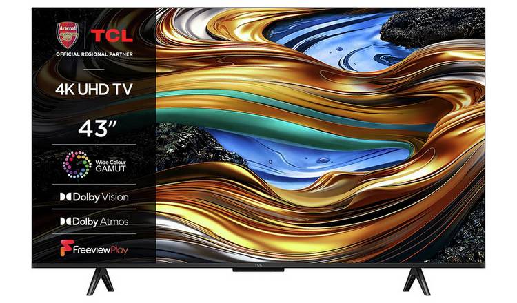 TCL 43 Inch 43P755K Smart 4K Ultra HD HDR LED Freeview TV