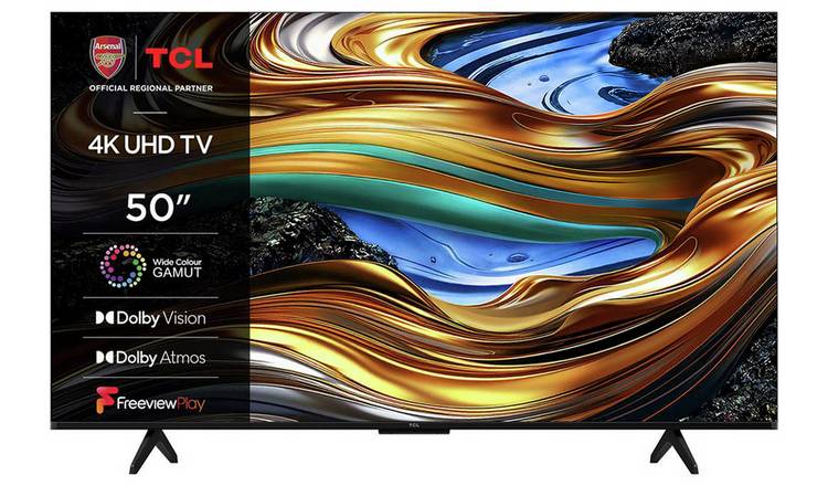 TCL 50 Inch 50P755K Smart 4K Ultra HD HDR LED Freeview TV