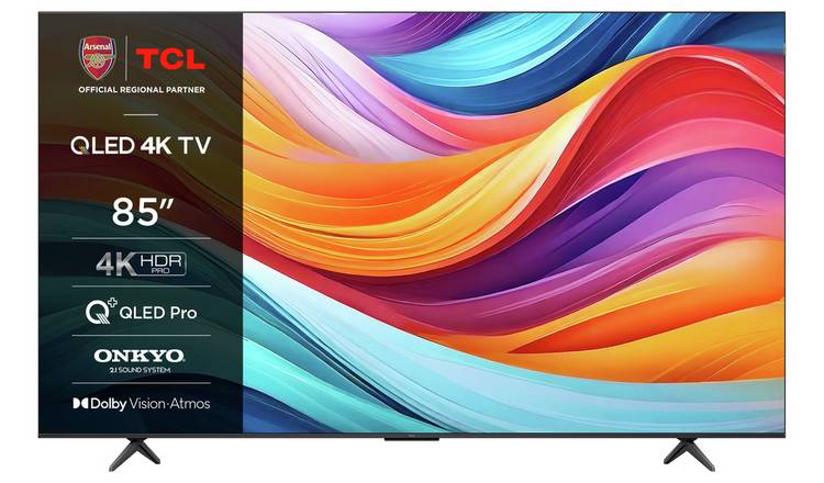 TCL 85 Inch 85C655K Smart 4K UHD HDR QLED Pro Freeview TV