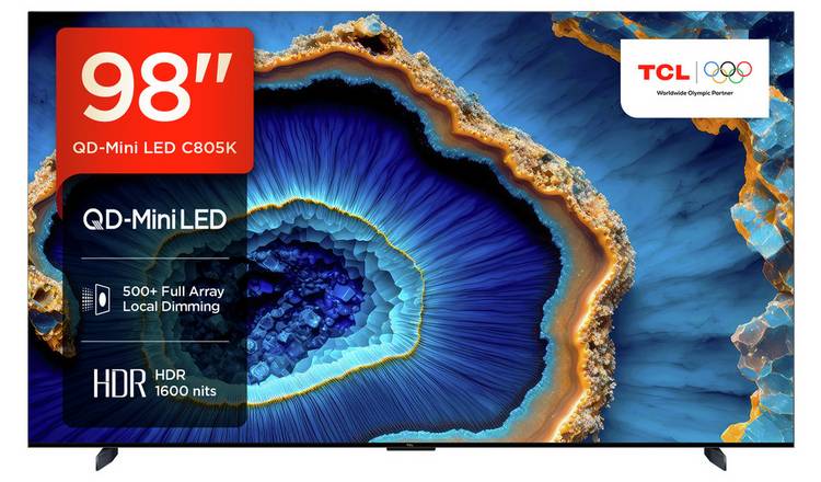 TCL 98 Inch 98C805K Smart 4K Ultra HD HDR Mini LED TV