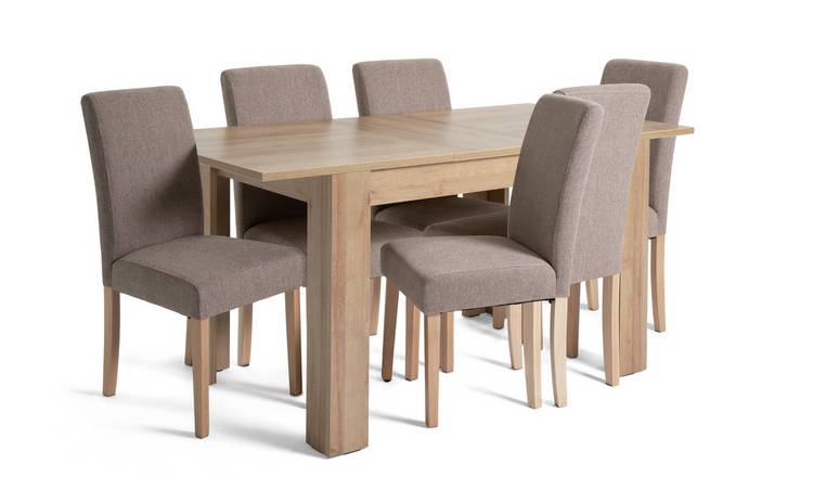 Cream table best sale and chairs argos