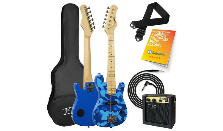 3rd Avenue 3/4 Size Kids Electric Guitar Pack - Camouflage