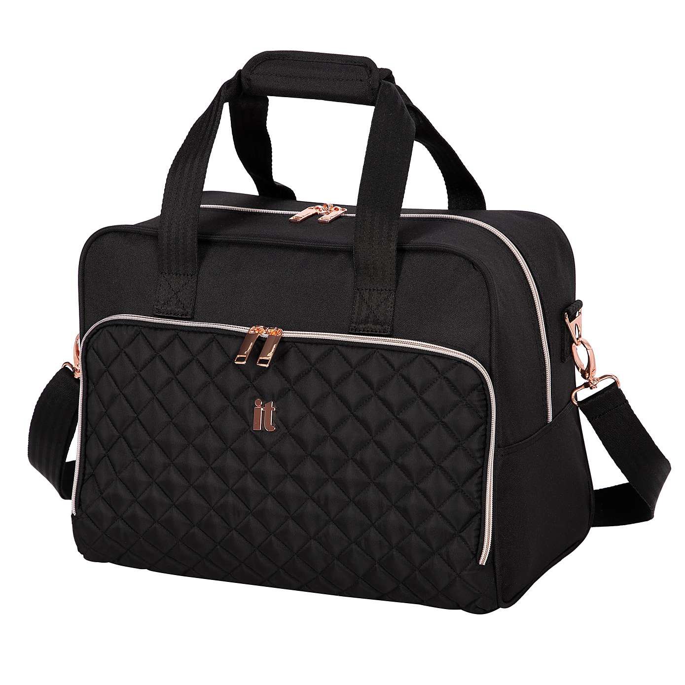 it Luggage Quilted Divinity Holdall Black Rosegold Reviews - Updated ...