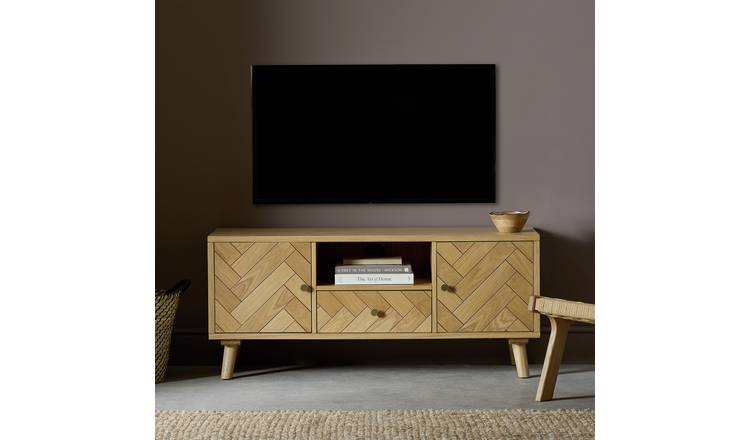 Habitat Afram 2 Door 1 Drawer TV Unit - Oak