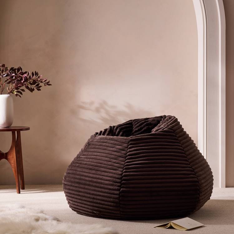 Kaikoo Ayrton Corduroy Bean Bag - Brown 0