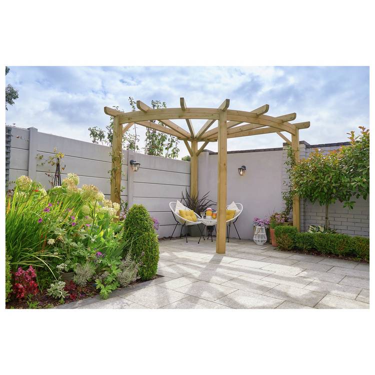 Forest Garden Radial Pergola 0