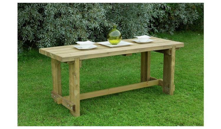 Forest Garden Wooden Garden Table - Natural
