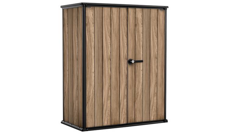 Keter Signature 1400L Vertical Storage Shed - Oak