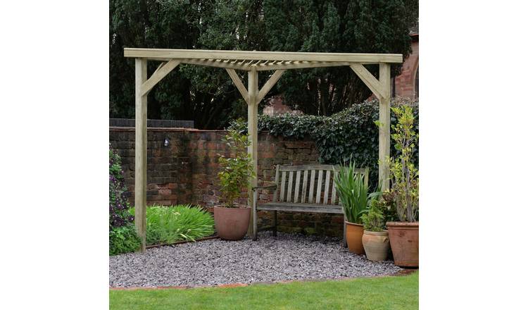 Forest Garden Slatted Corner Pergola