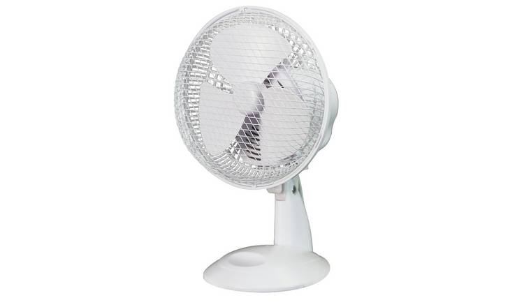 Buy Challenge White Oscillating Desk Fan 7 Inch Fans Argos