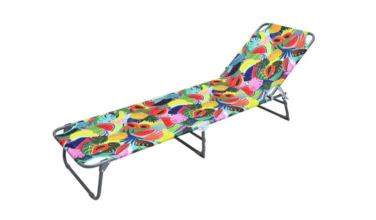 Buy Argos Home Metal Foldable Sun Lounger - Ipanema Fruit | Garden