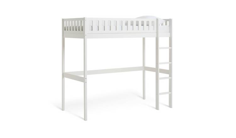 Habitat Ronnie High Sleeper Bed & Mattress - White