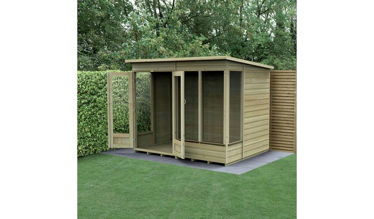 Forest Beckwood Shiplap Pent Summerhouse - 8 x 6ft