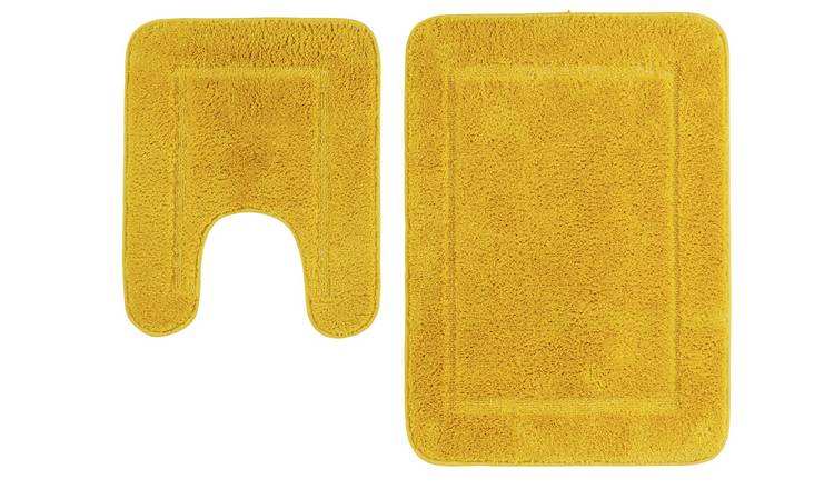 Buy Argos Home Bath And Pedestal Set Mustard Bath Mats Argos