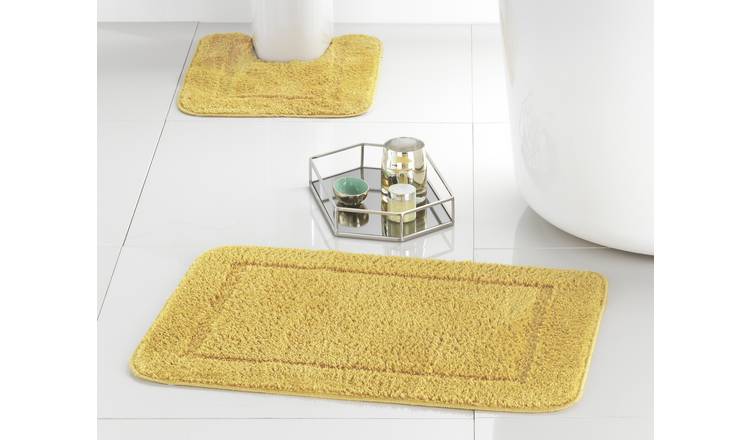 Buy Argos Home Bath And Pedestal Set Mustard Bath Mats Argos