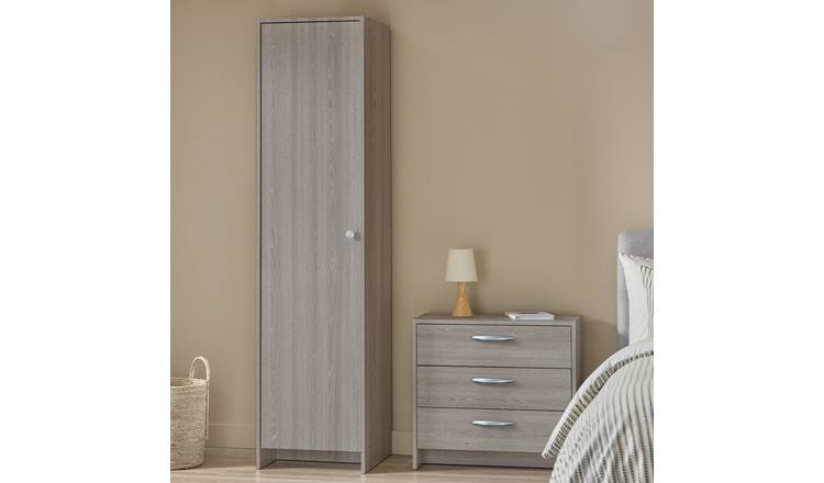 Argos Home Seville 1 Door Wardrobe - Grey & Oak