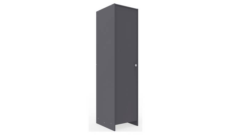 Argos Home Seville 1 Door Wardrobe - Anthracite