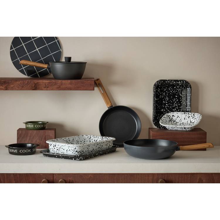 Habitat Wood Effect 20cm Non Stick Aluminium Sauce Pan 0