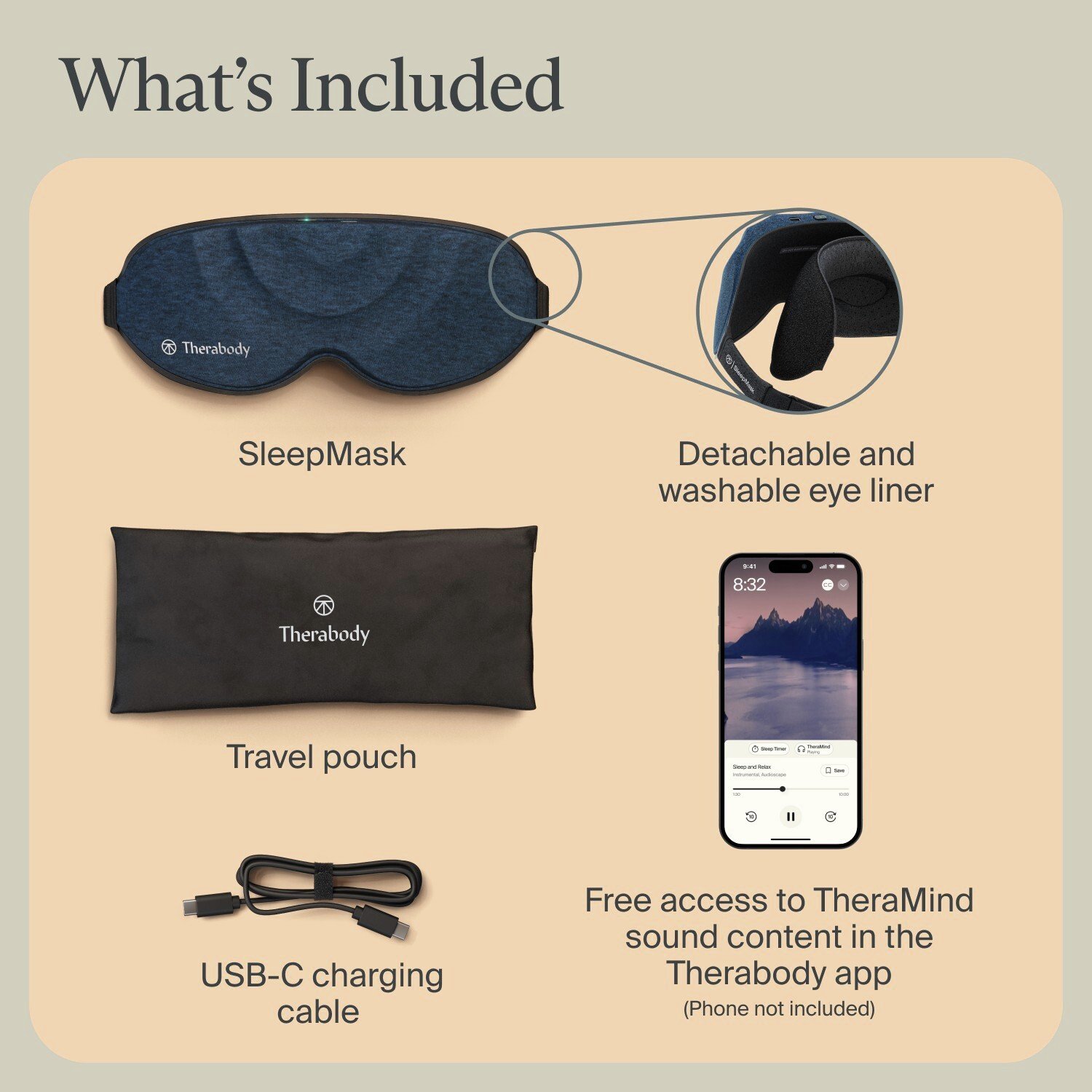 Buy Therabody Rechargeable Padded Sleep Mask | Handheld massagers