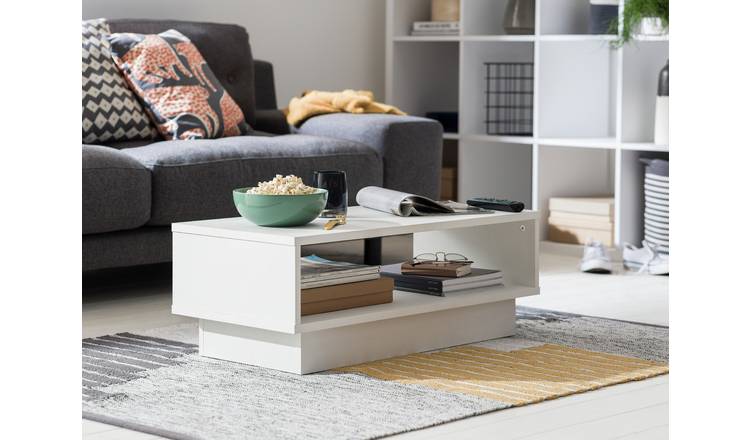 Argos Home Cubes 1 Shelf Coffee Table - White
