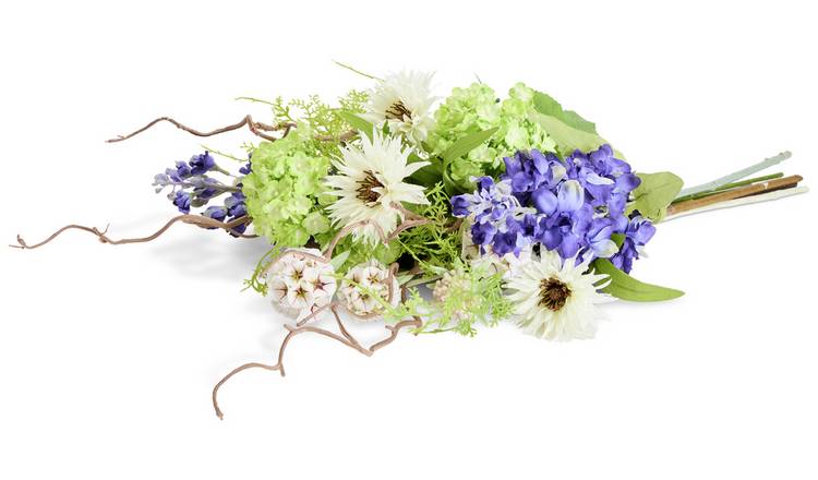 Habitat Artificial Blue Floral Bouquet - 61cm