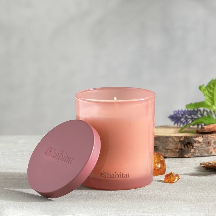 Habitat Small Candle with Lid - Patchouli & Amber 0