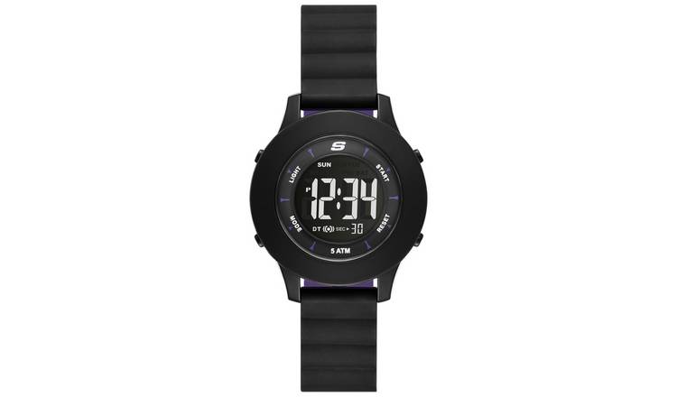 Skechers Rosecrans Magnetic Band Black Silicone Strap Watch